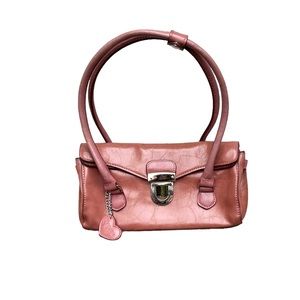 Rina Rich Leather Small Double Handle Handbag